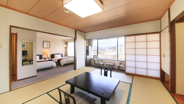2ベッド＋和室１０畳+広縁の広々５４平米の特別室